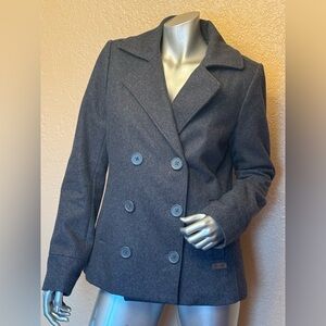 Roots Canada, Premium Outdoor Gear , dark grey wool blend Peacoat